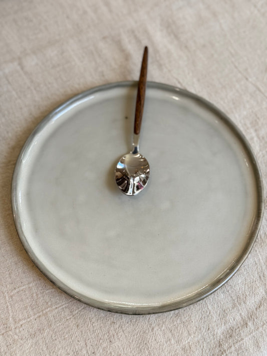 Assiette à dessert grès, ARTI vendue par 4