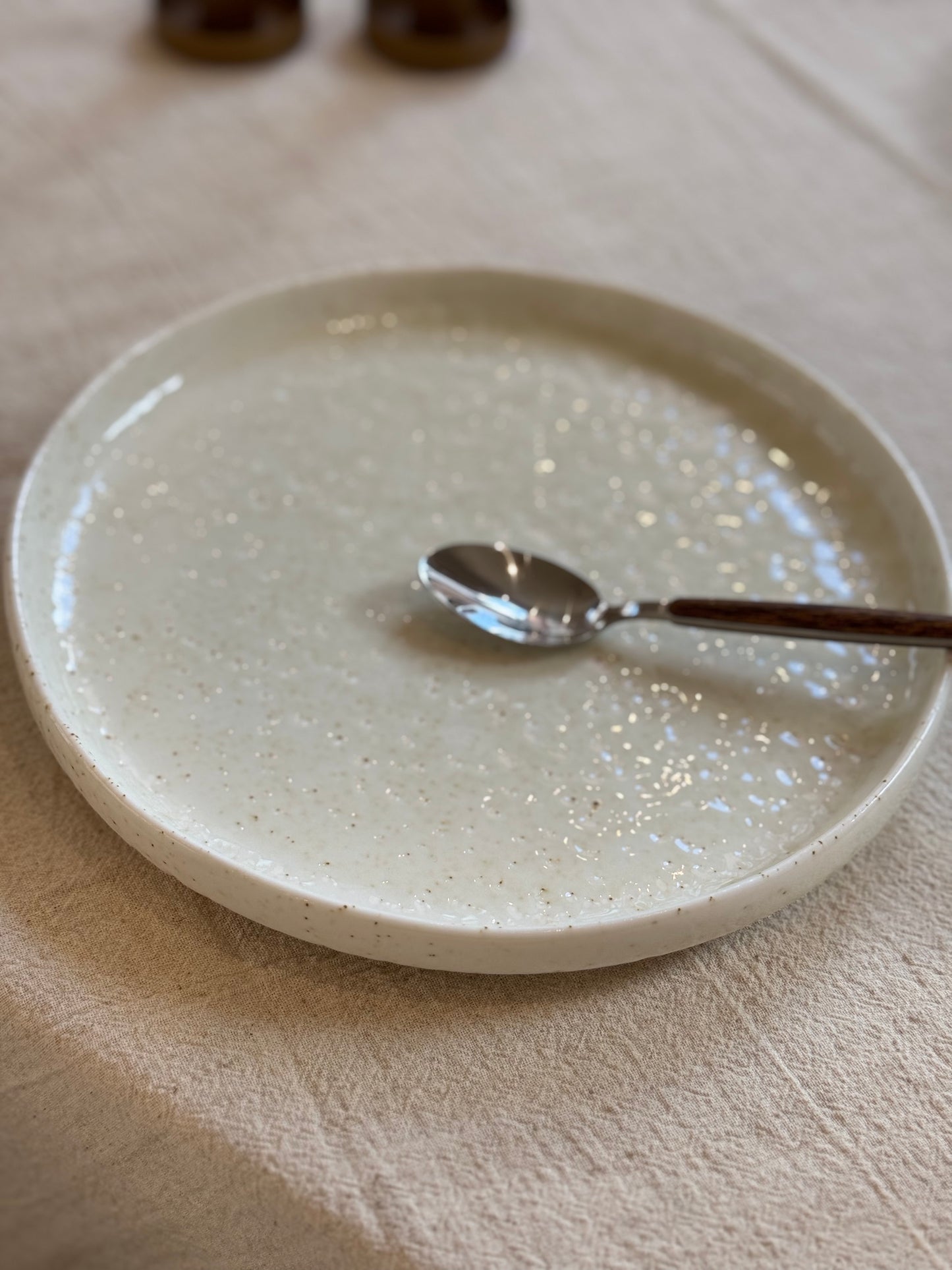 Assiette à dessert porcelaine, BEACH vendue par 2
