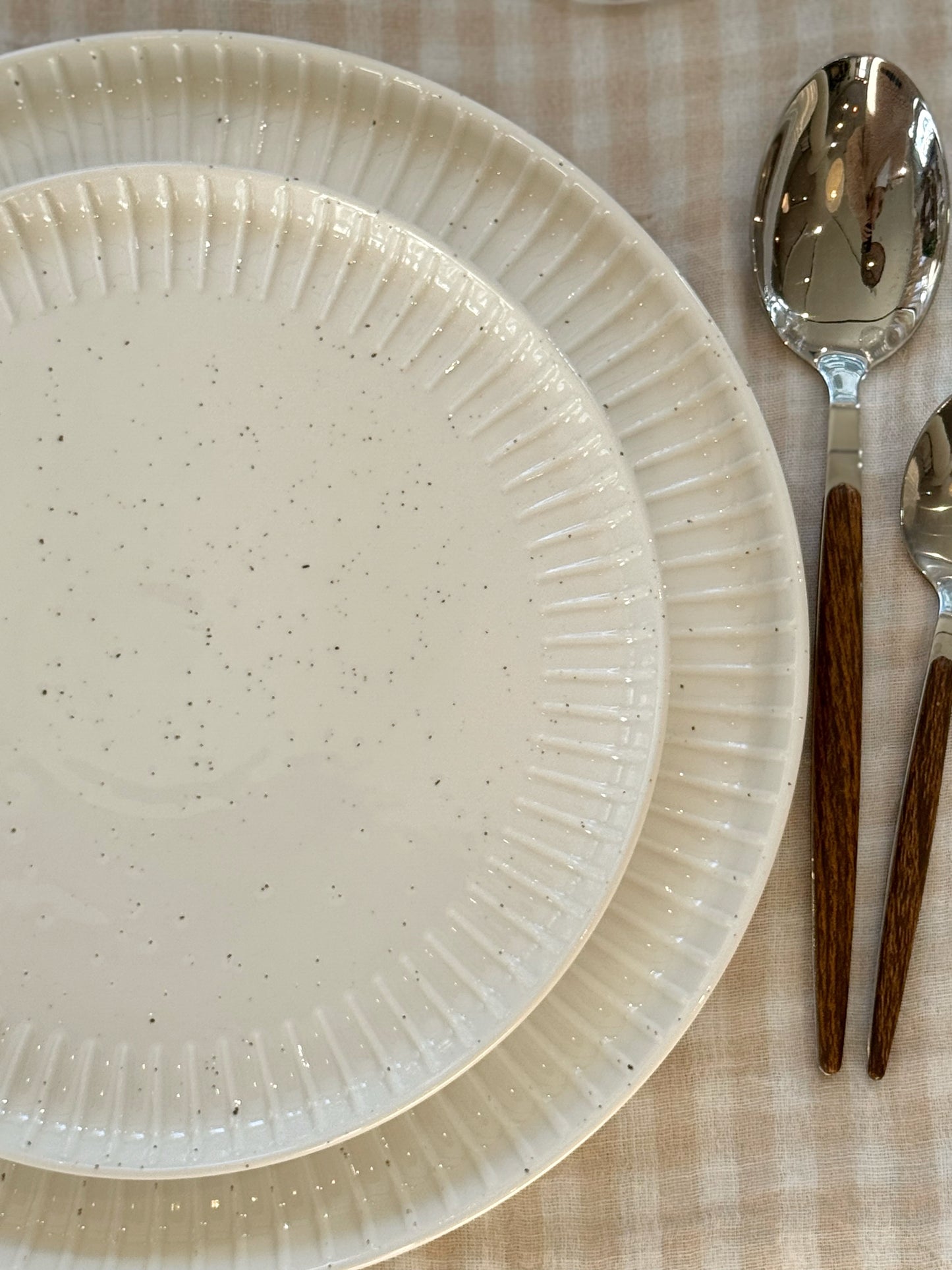 Assiette à dessert blanche, par 4 IMA