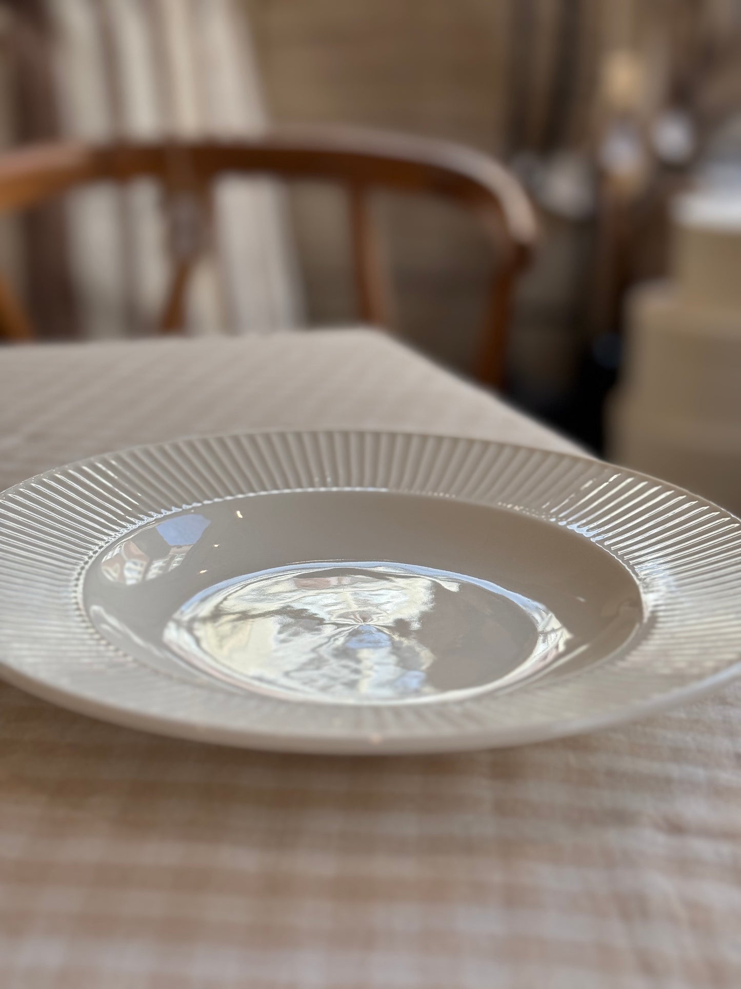Assiette creuse porcelaine, LINA vendue par 2