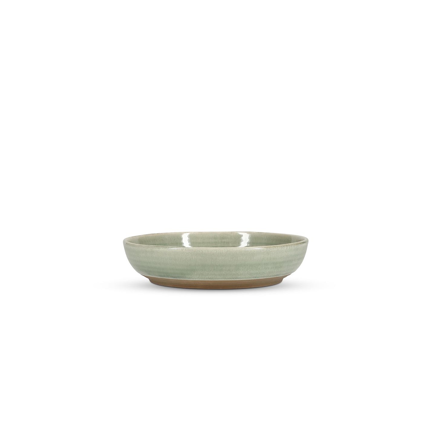 Assiette creuse verte, par 4 CAMEO