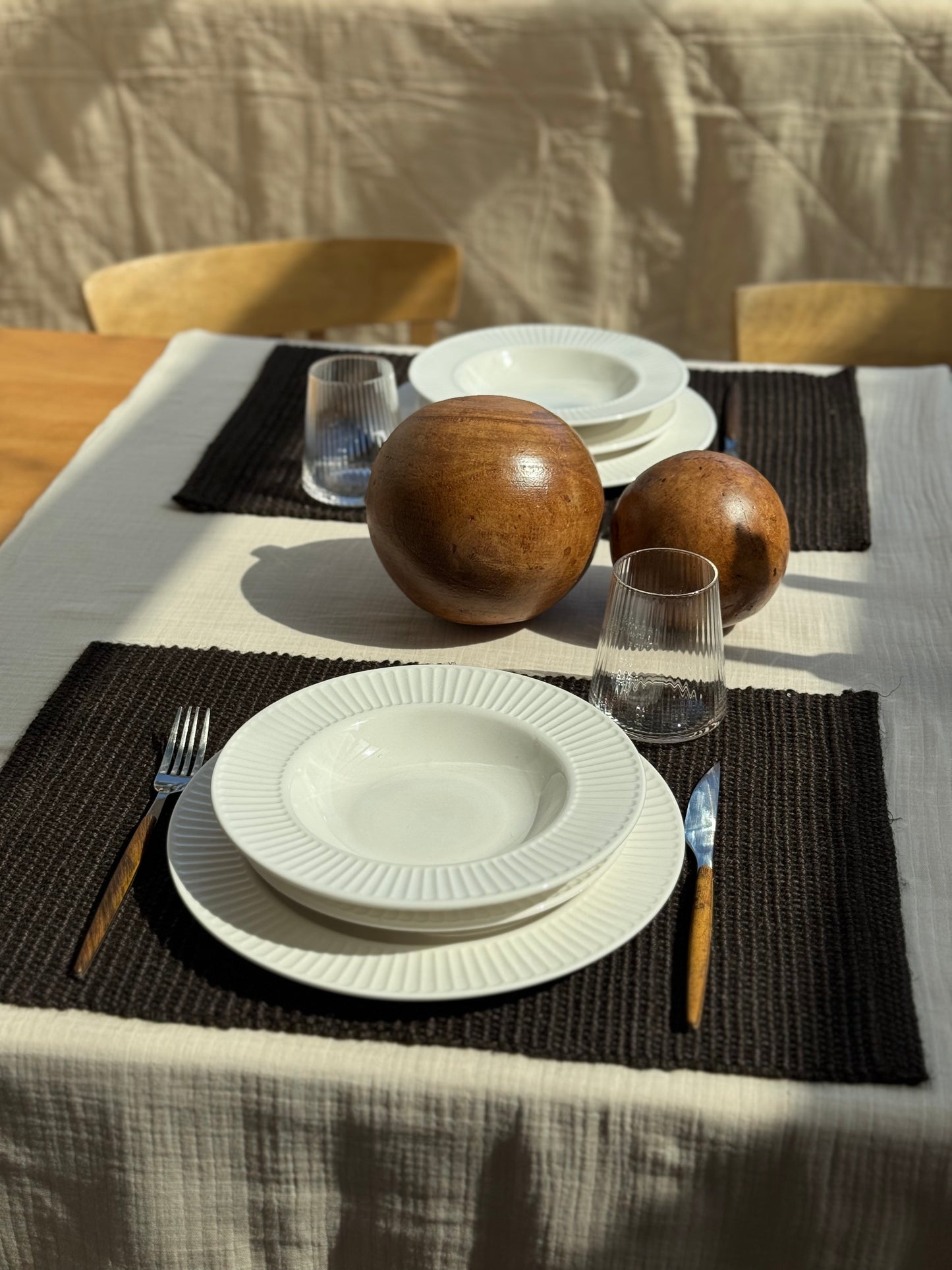 Balle décorative en bois