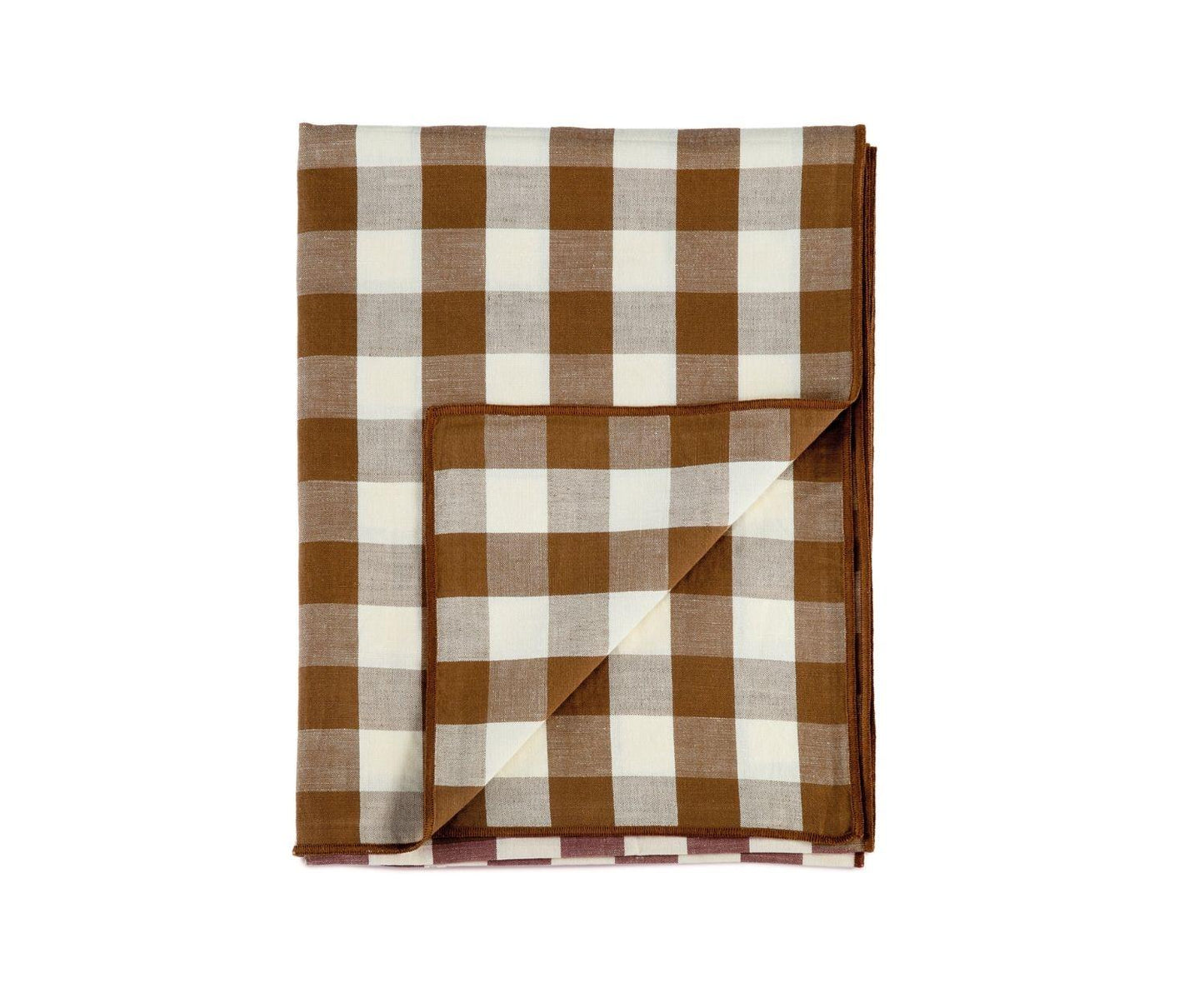 Chemin de table 55x140 cm, VICHY MARRON
