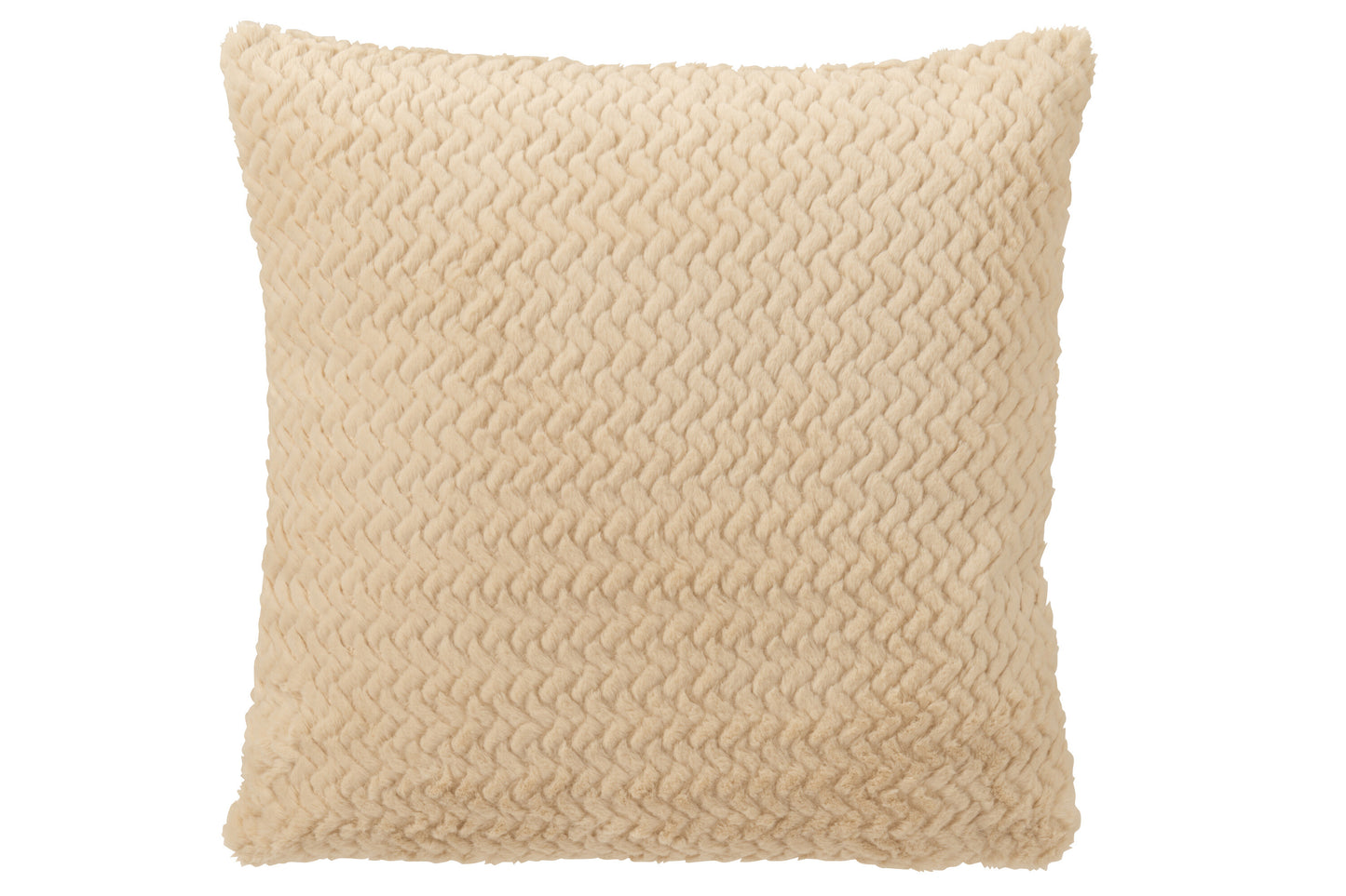 Coussin beige clair 45x45 cm, FLUFFY
