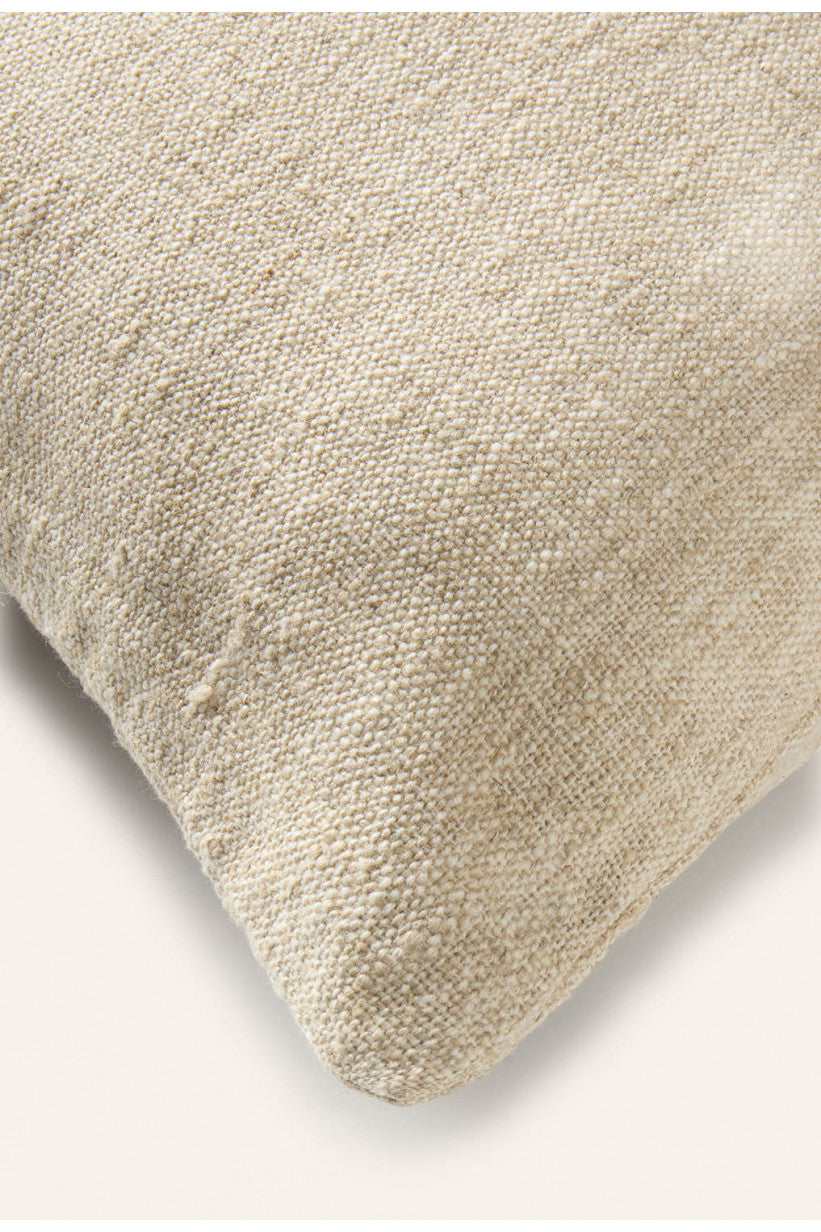 Housse de coussin 30 x 60 cm beige chiné ARGA