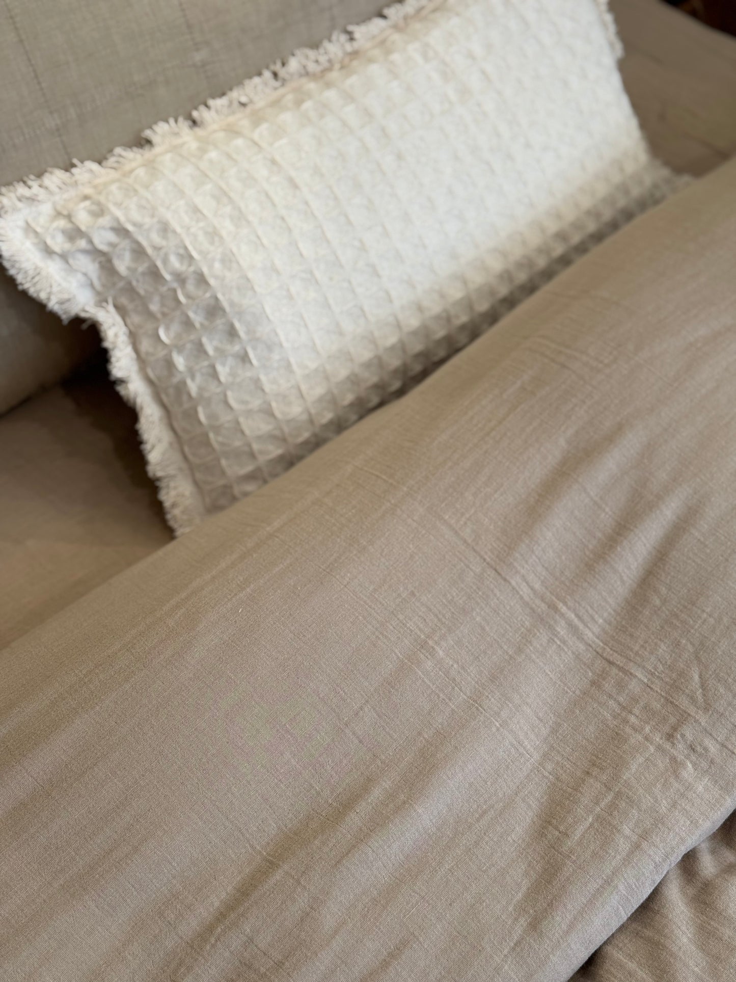 Housse de couette ficelle, GAZE DE COTON