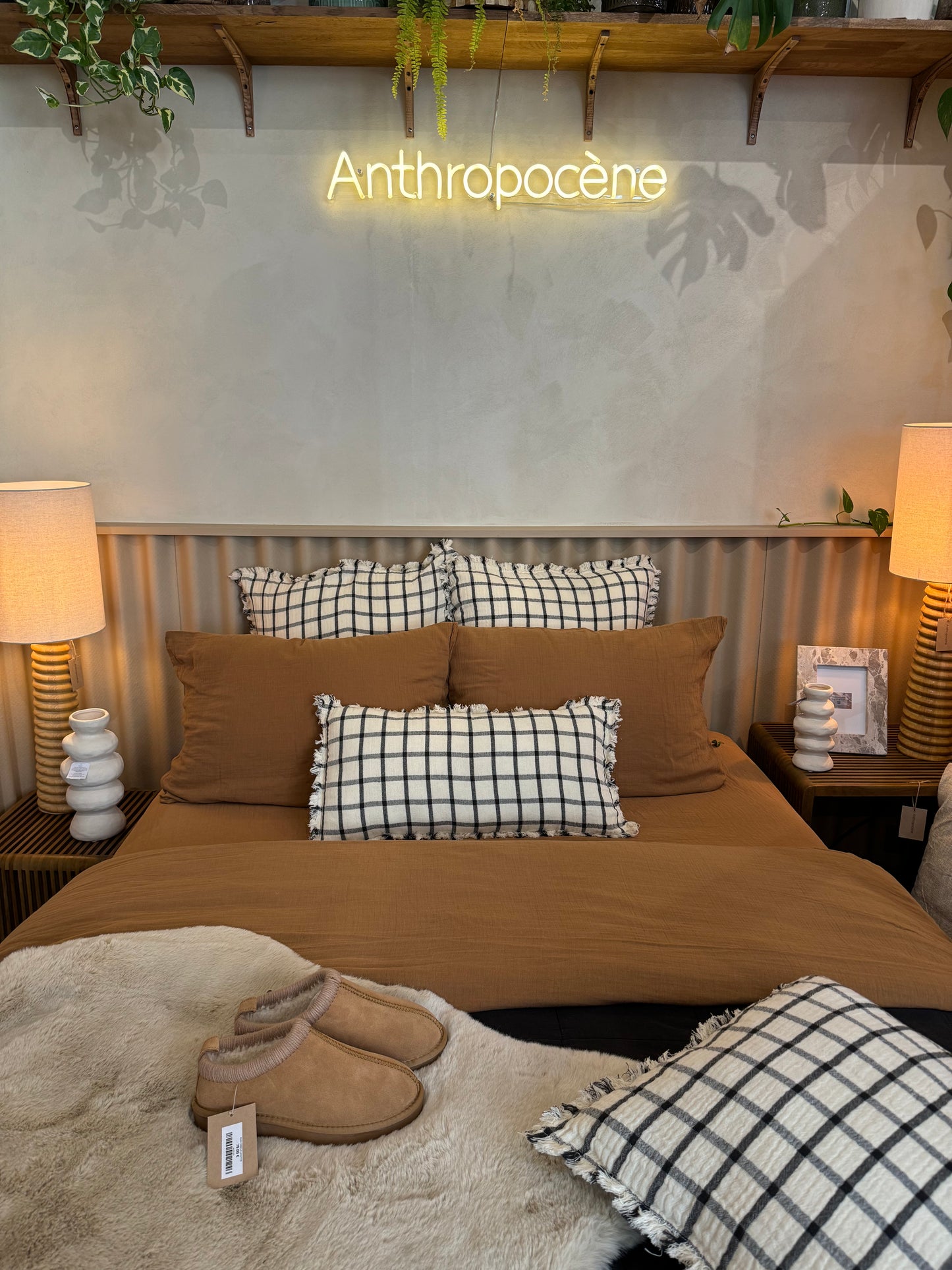 Housse de couette camel, GAZE DE COTON