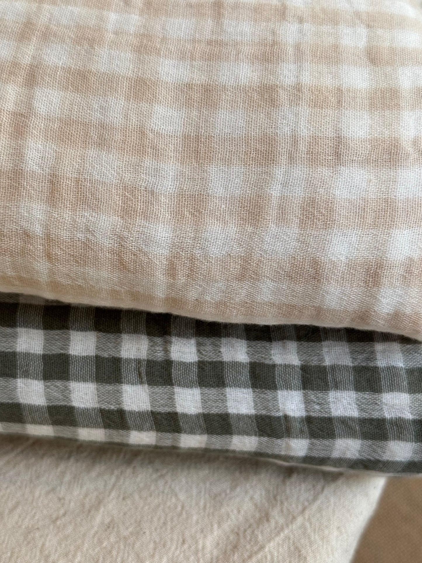 Nappe 150x250 cm gaze de coton, VICHY