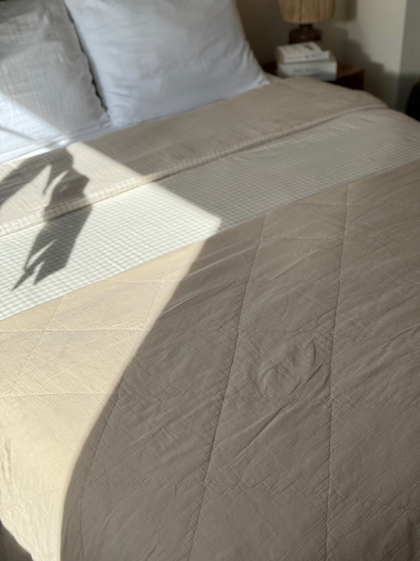 Plaid / jeté 180x260 cm beige, MALO