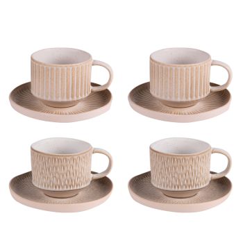 Tasse à expresso beige, MIKI vendue par 4