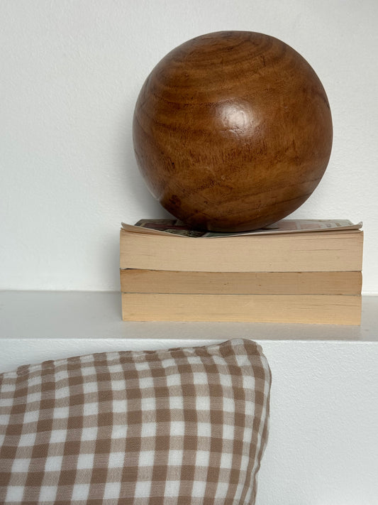 Balle décorative en bois