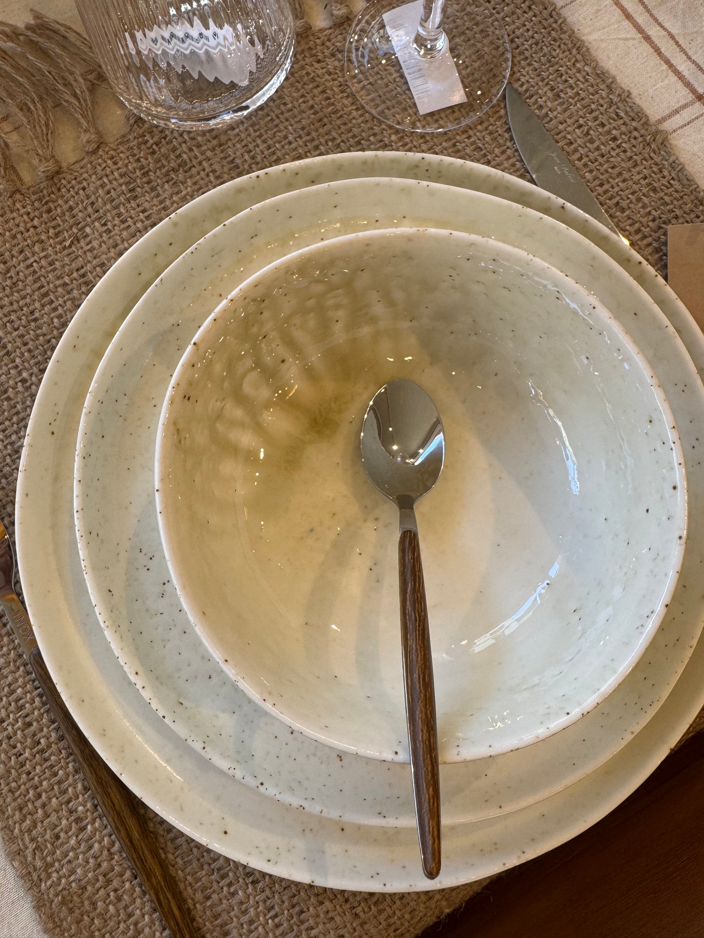 Assiette à dessert porcelaine, BEACH vendue par 2