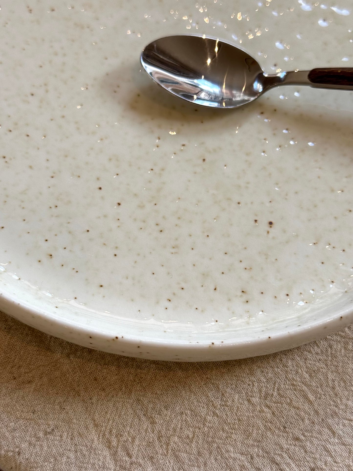 Assiette à dessert porcelaine, BEACH vendue par 2