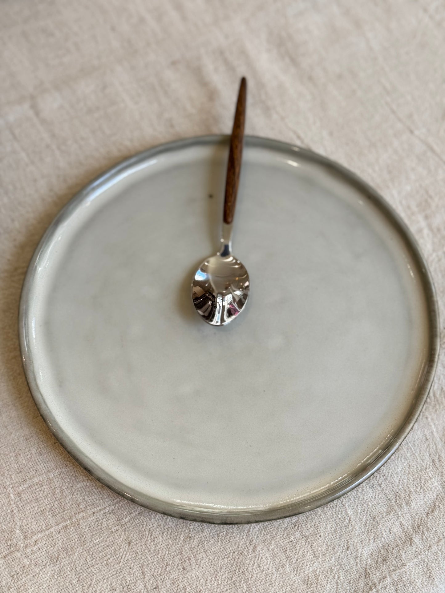 Assiette à dessert grès, ARTI vendue par 4
