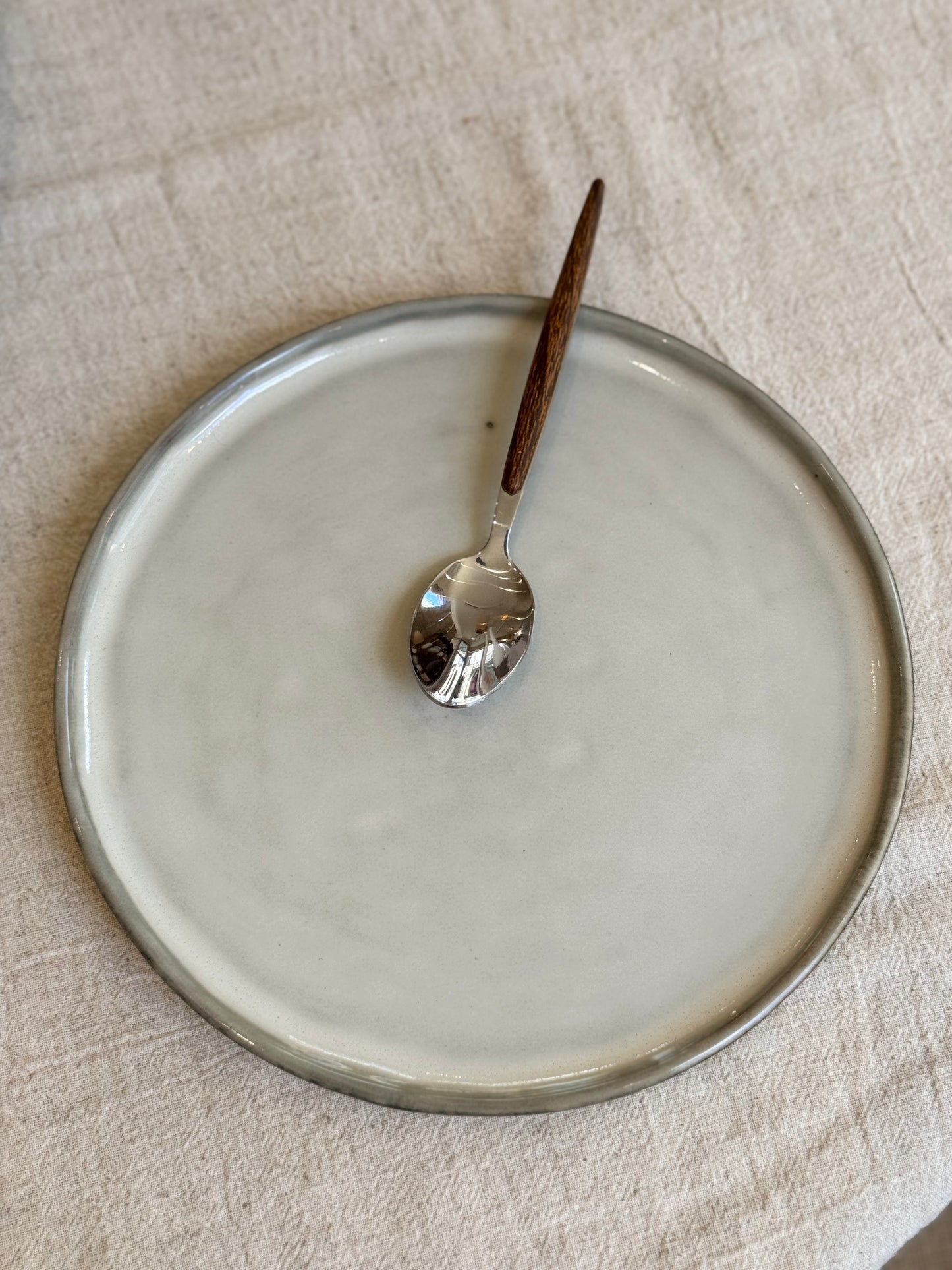 Assiette à dessert grès, ARTI vendue par 4