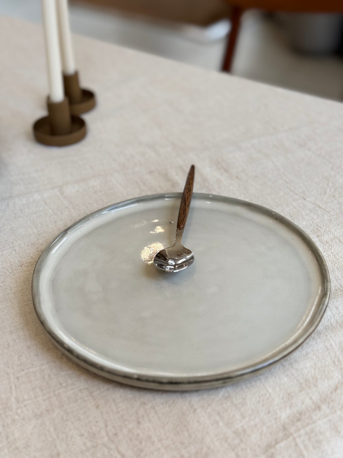 Assiette à dessert grès, ARTI vendue par 4