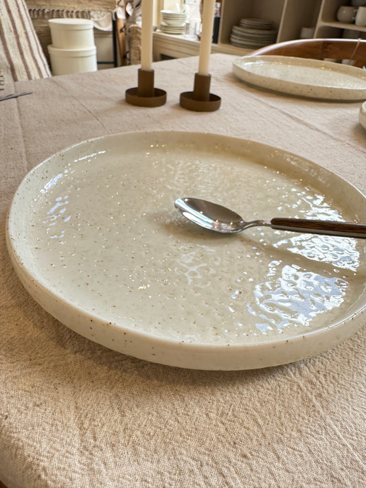 Assiette à dessert porcelaine, BEACH vendue par 2