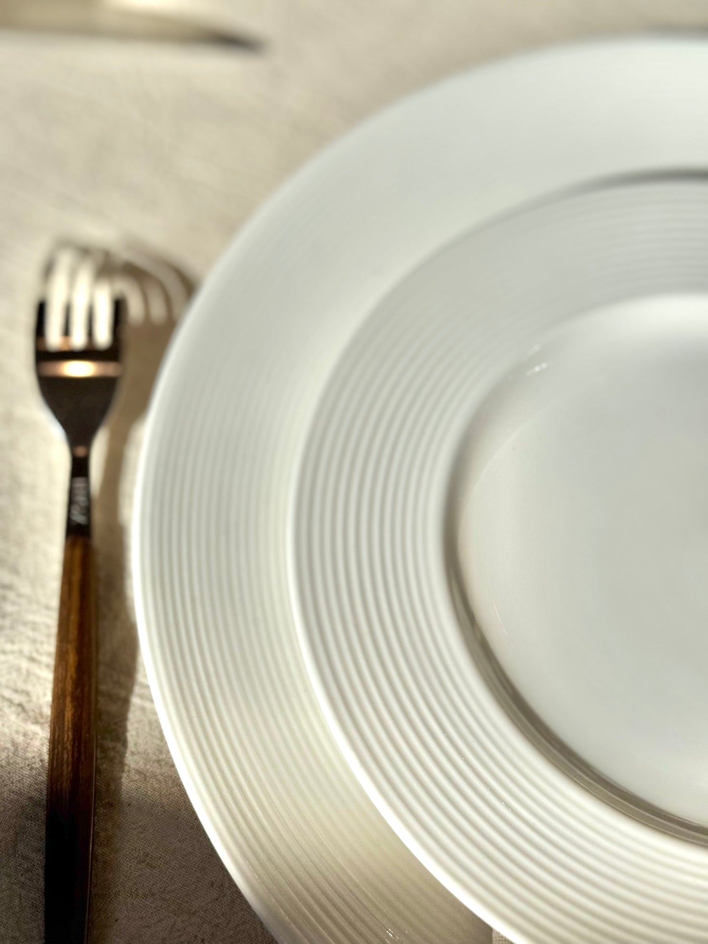Assiette à dessert porcelaine, CLOÉ vendue par 6