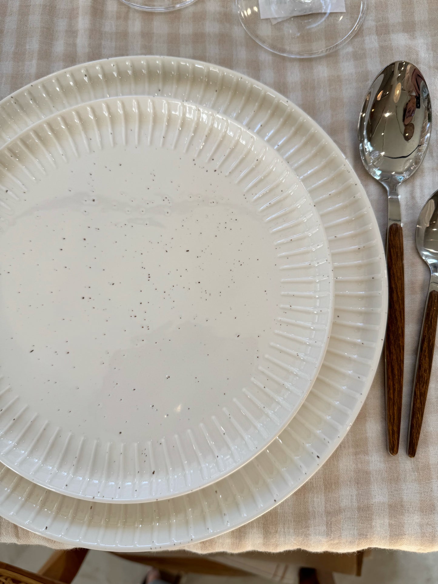 Assiette à dessert blanche, par 4 IMA