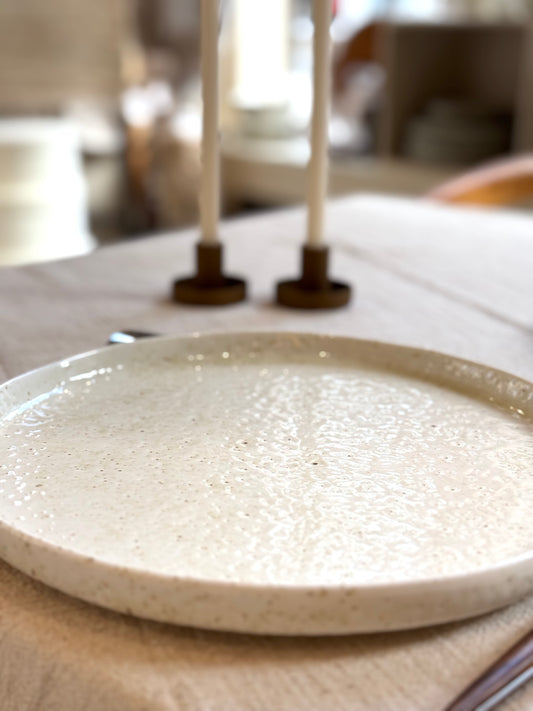 Assiette à dîner porcelaine, BEACH vendue par 2