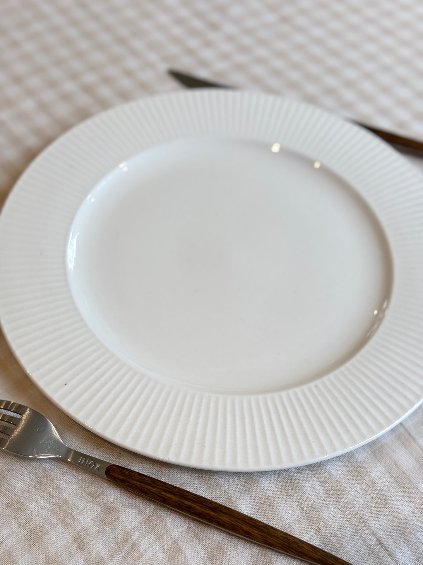 Assiette à dîner porcelaine, LINA vendue par 2
