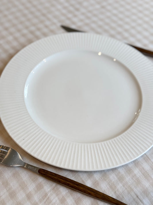 Assiette à dîner porcelaine, LINA vendue par 2