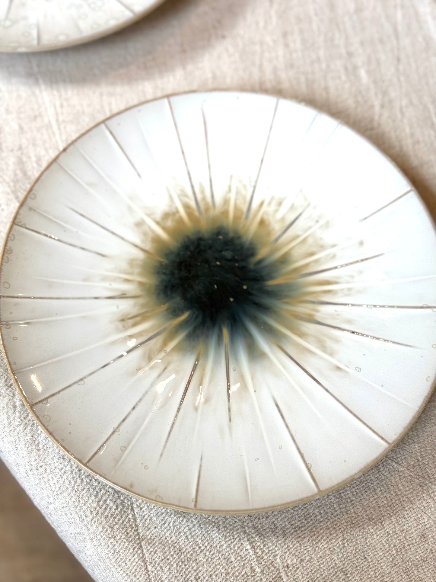 Assiette à dessert en grès, ÉCLIA vendue par 2
