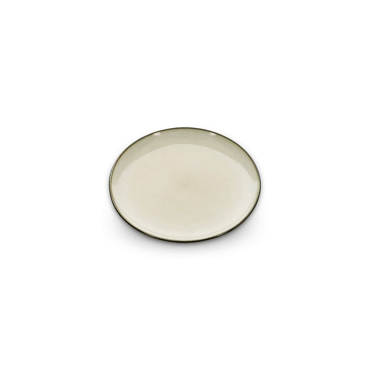 Assiette à dessert beige, par 4 EDITH