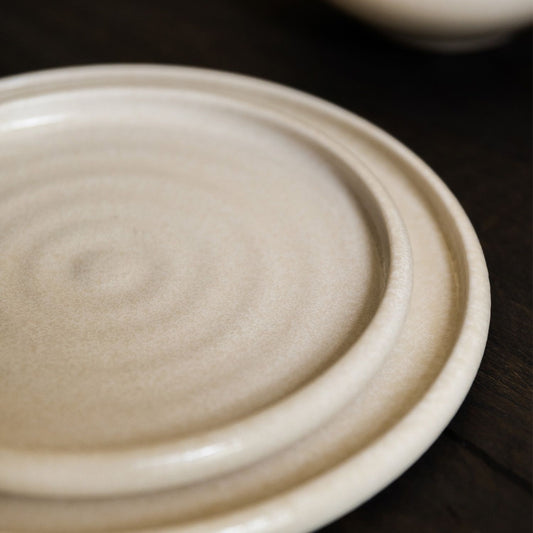 Assiette à dîner beige, par 4 ROMI