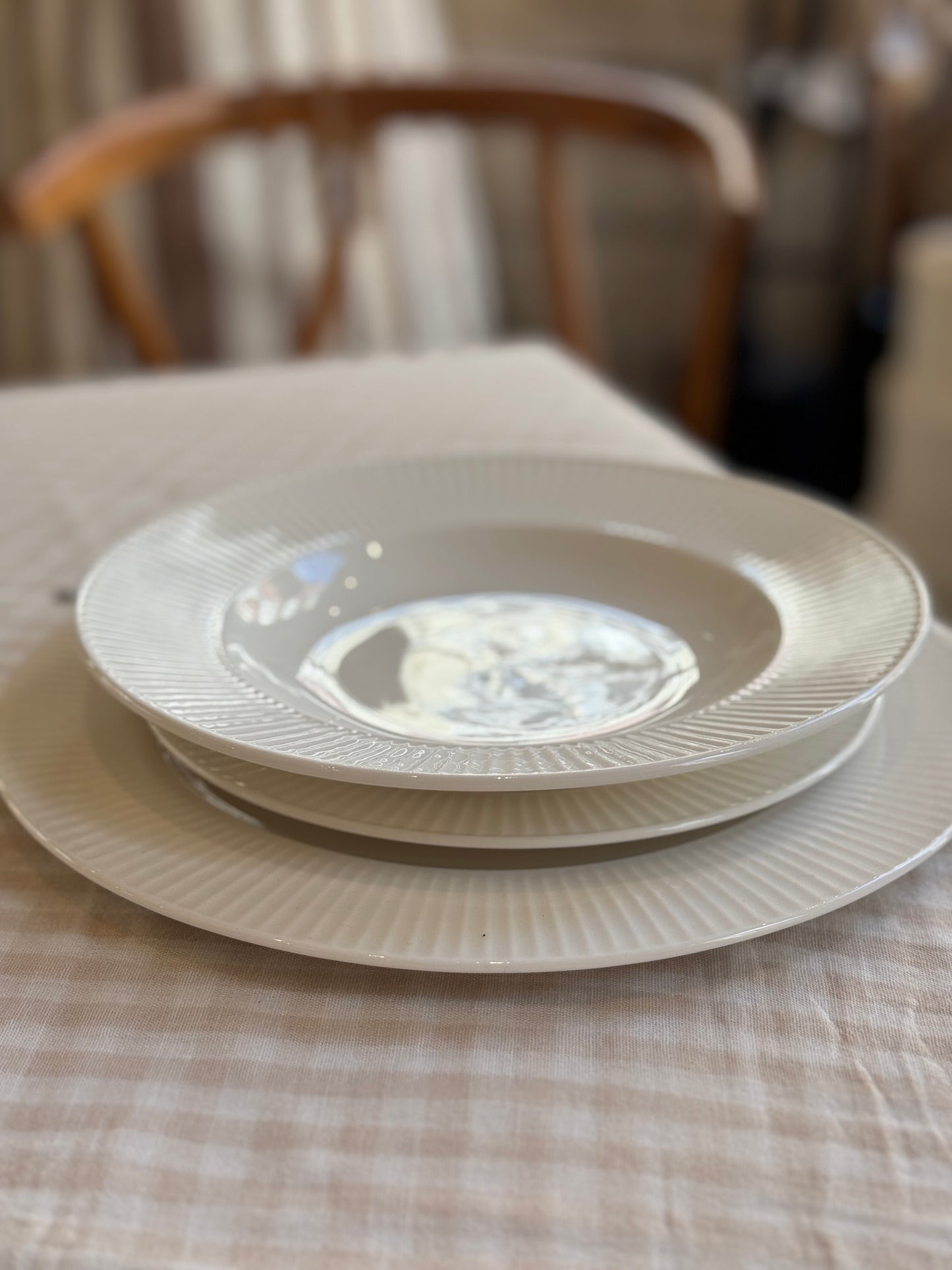 Assiette à dessert porcelaine, LINA vendue par 2