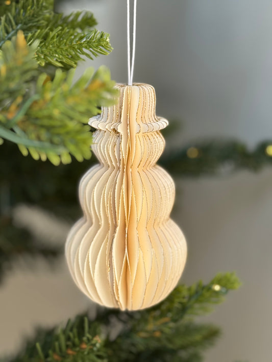 Bonhomme de neige écru