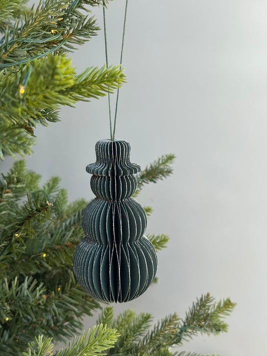 Bonhomme de neige vert