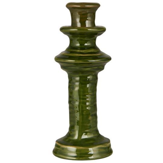 Bougeoir en grès vert, VERDE