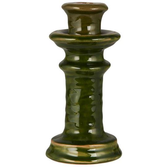 Bougeoir en grès vert, GREEN