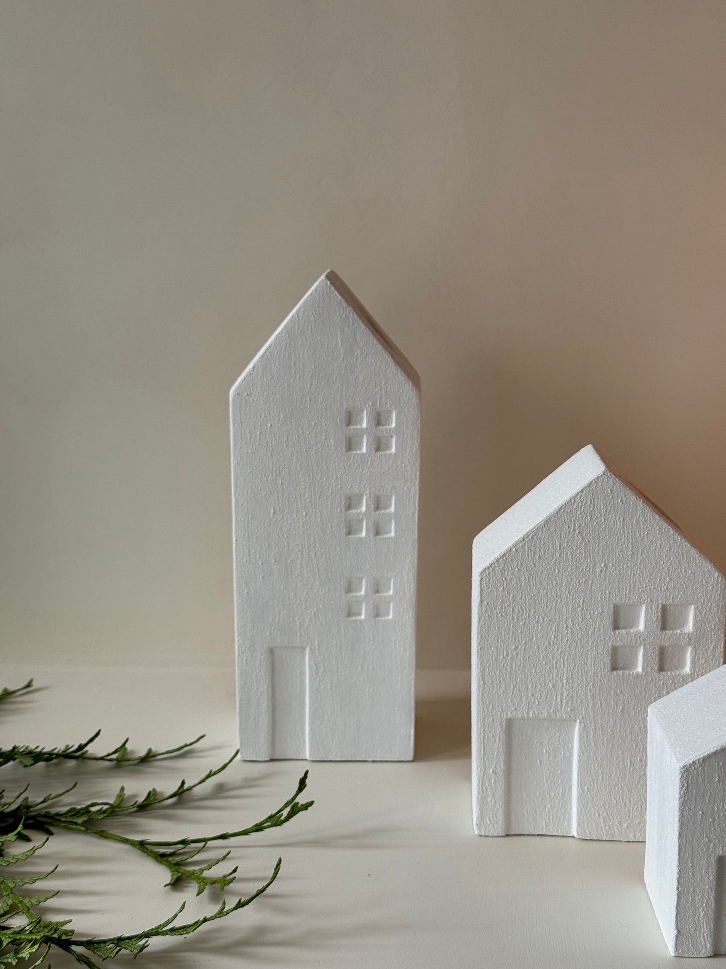 Bougeoir maison - BLANC