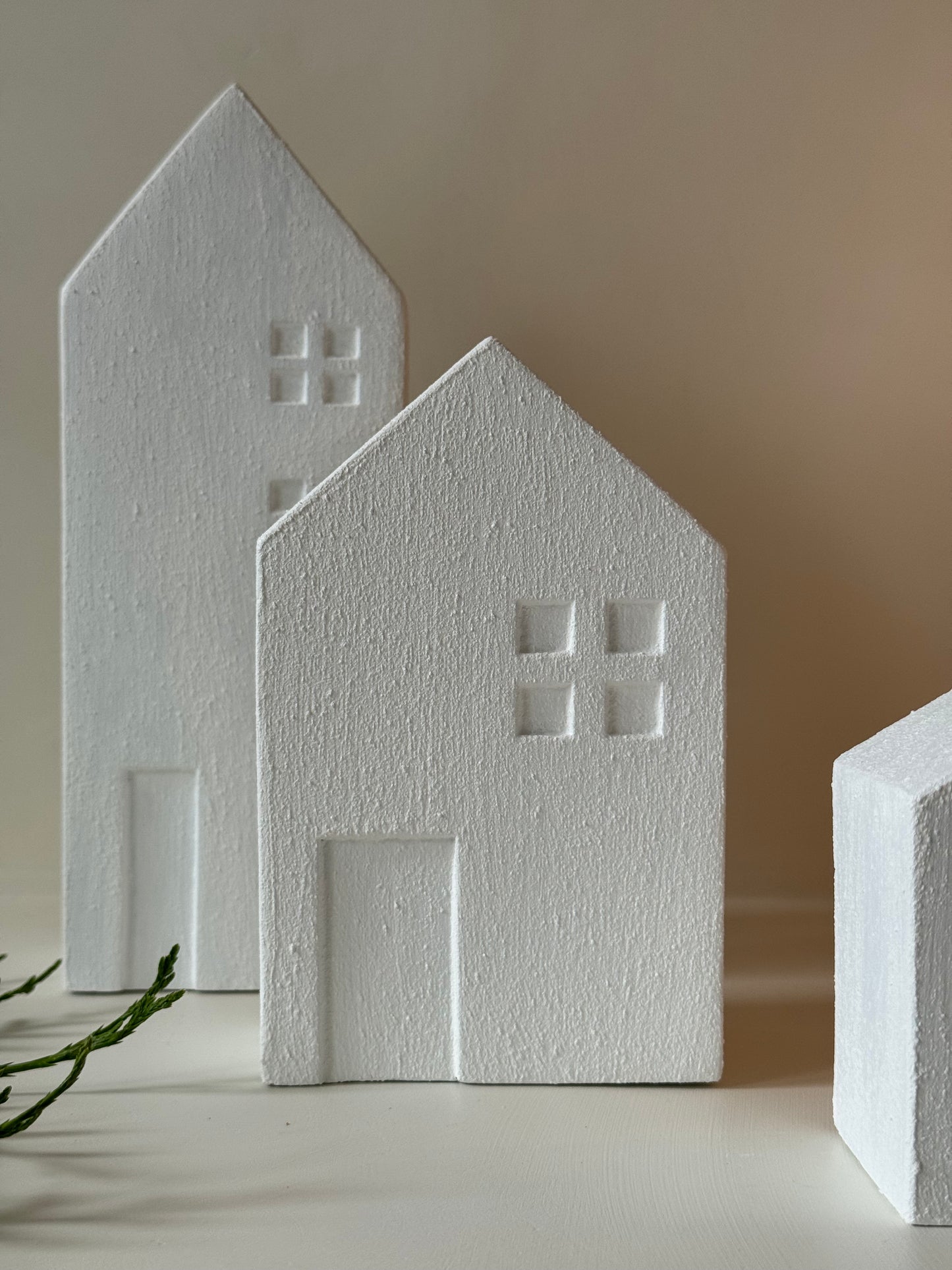 Bougeoir maison - BLANC