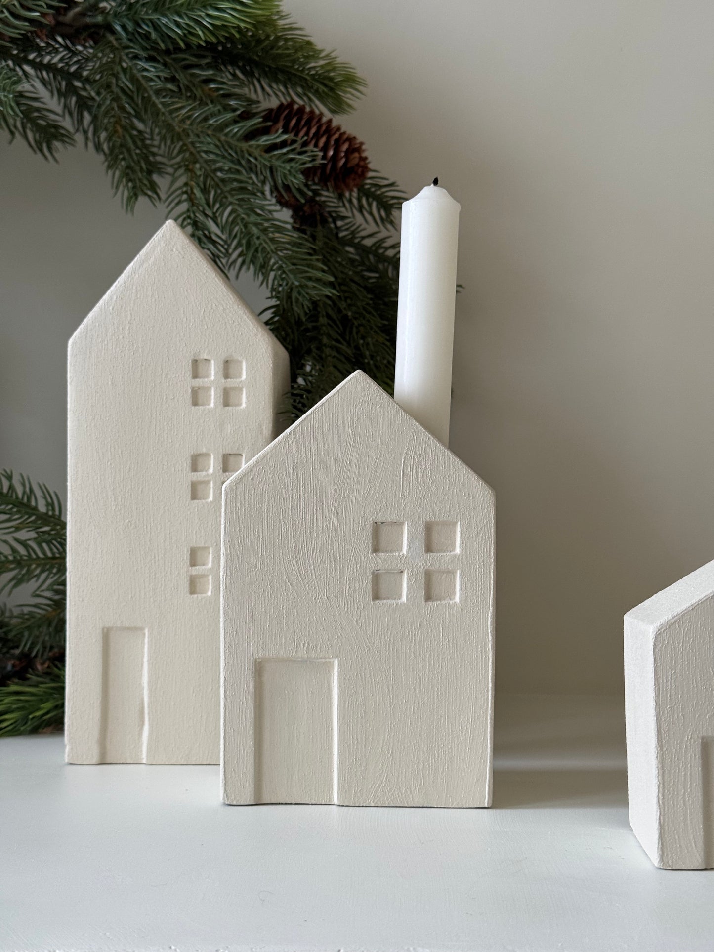 Bougeoir maison - BEIGE