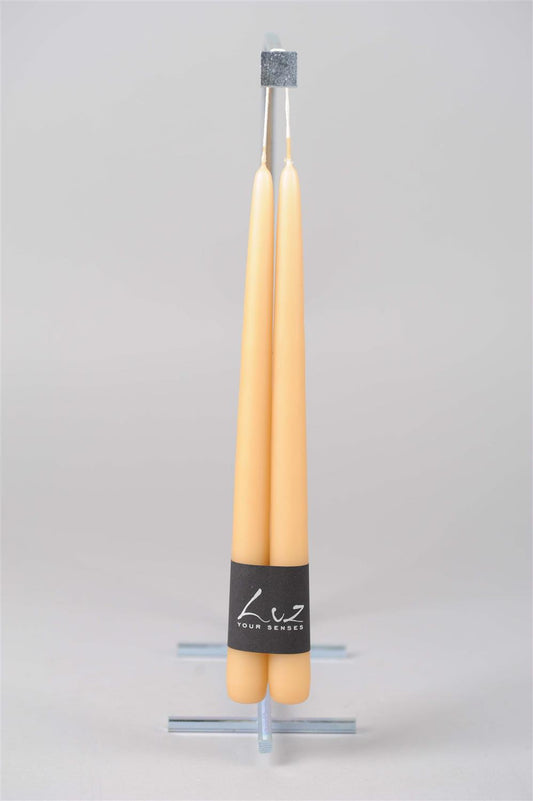Bougies chandelles cappuccino