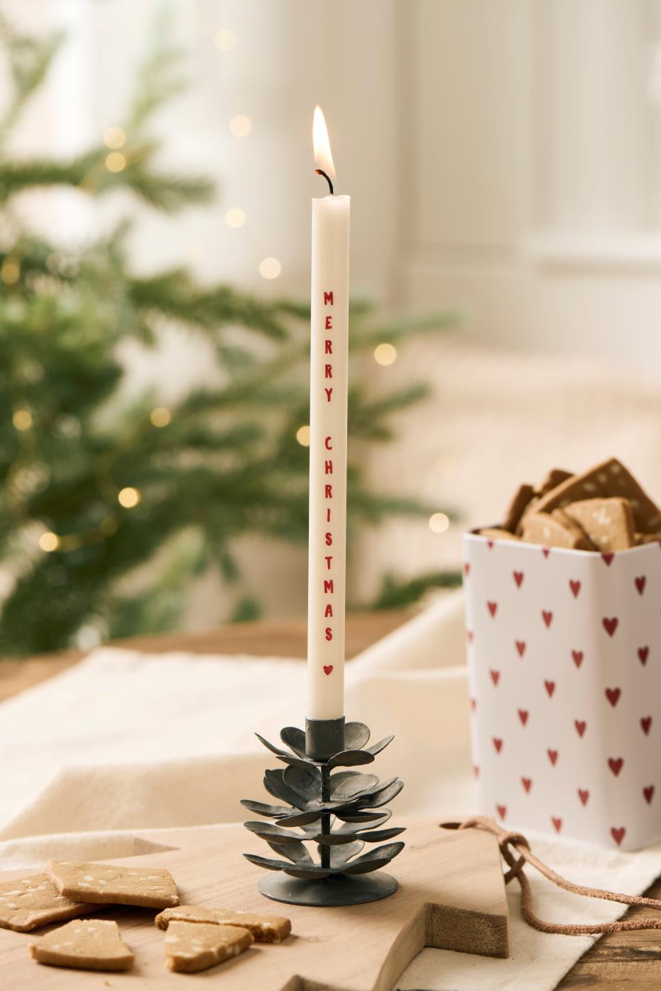 Bougies SLIMS x6 - MERRY CHRISTMAS