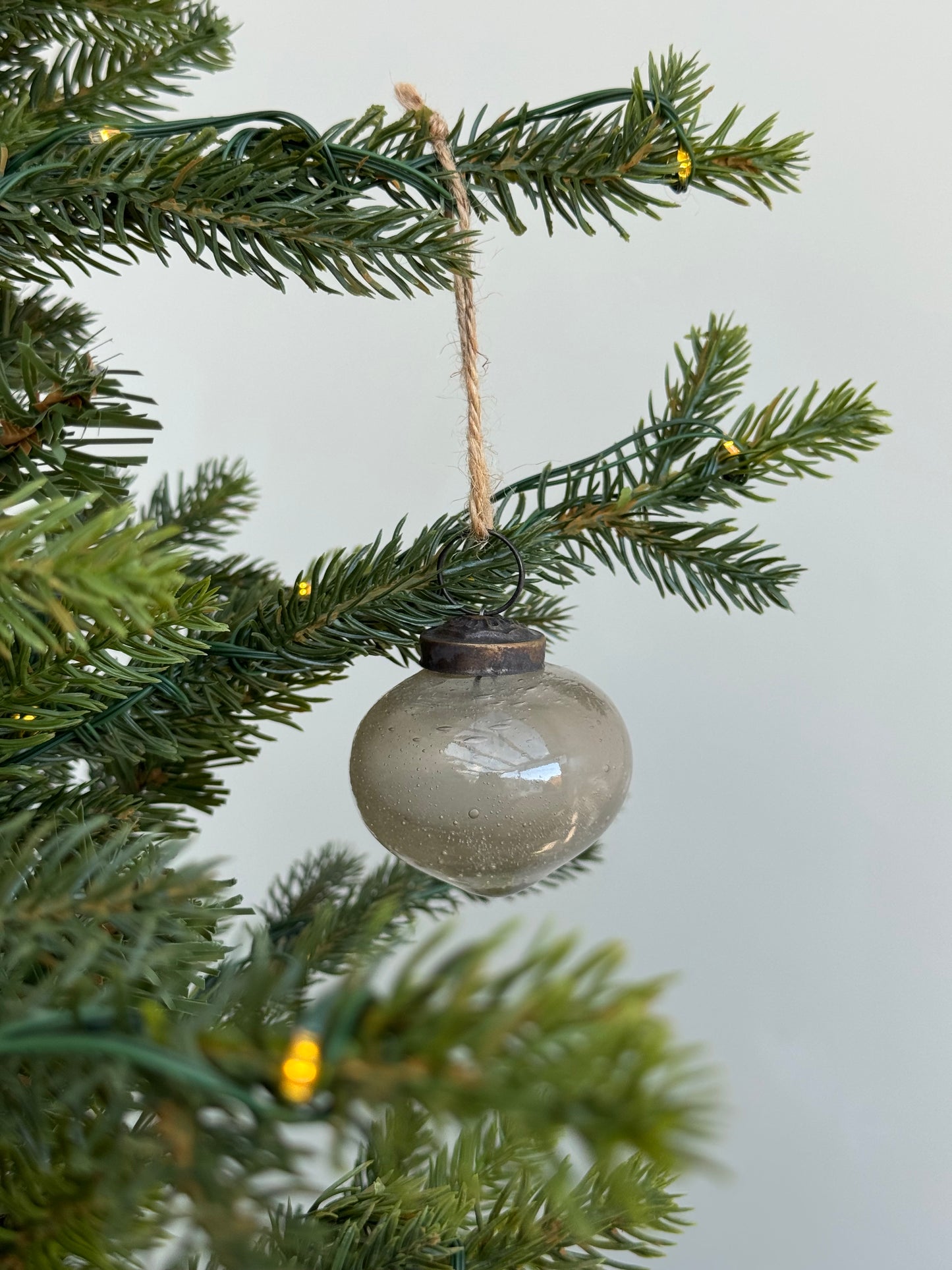 Boule goutte gris fumé x3