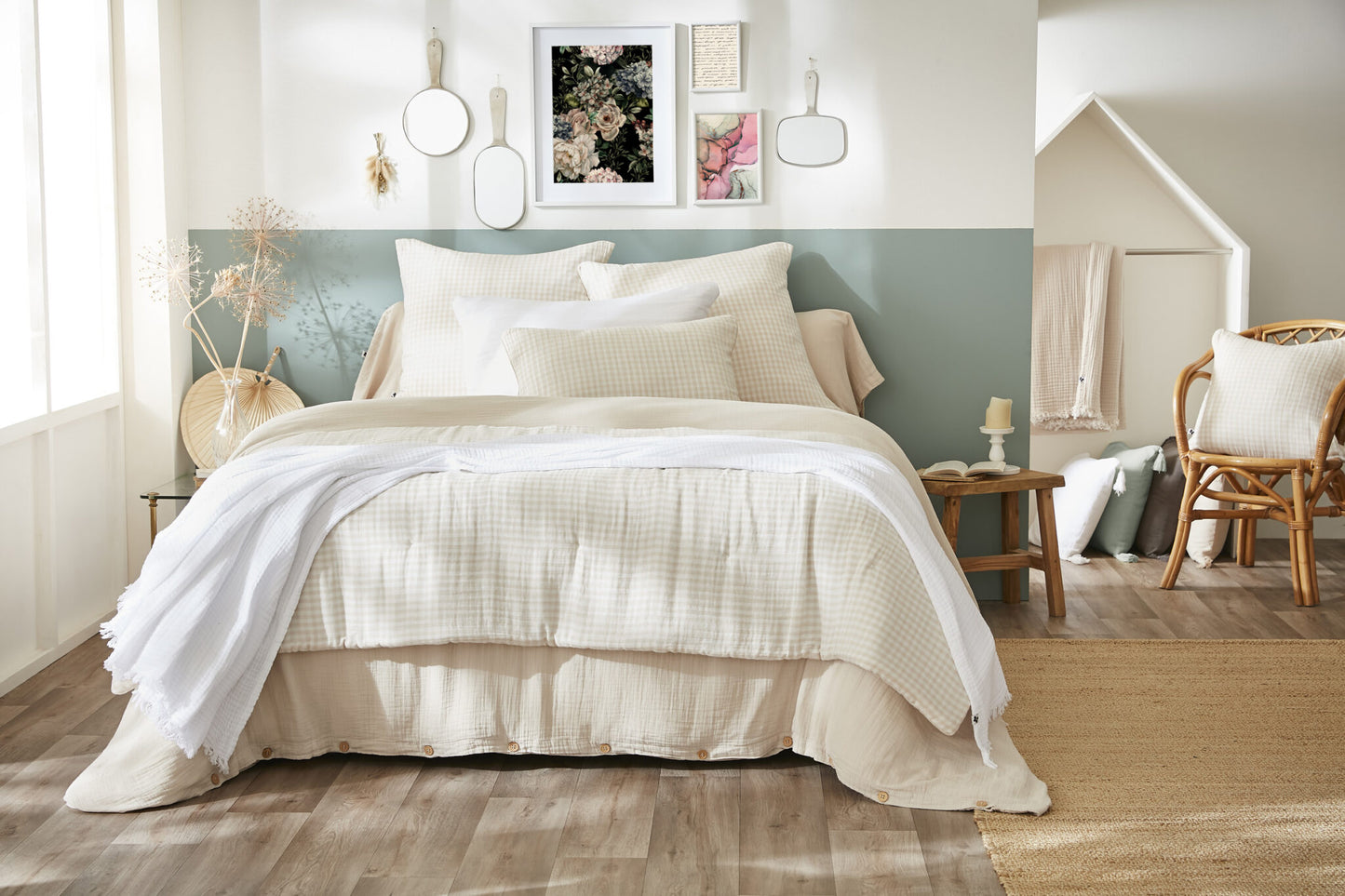 Bout de lit vichy - PAMPA