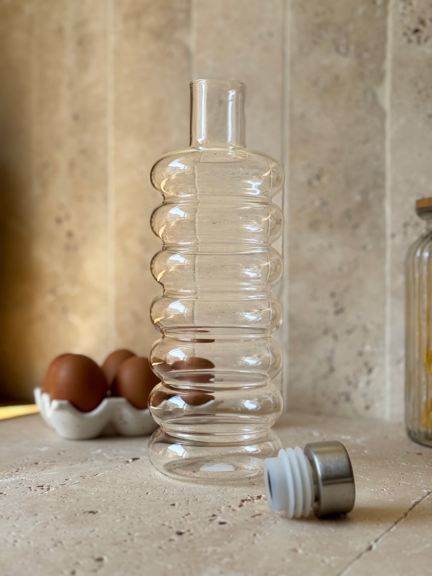 Bouteille en verre 1L, SPIRALE