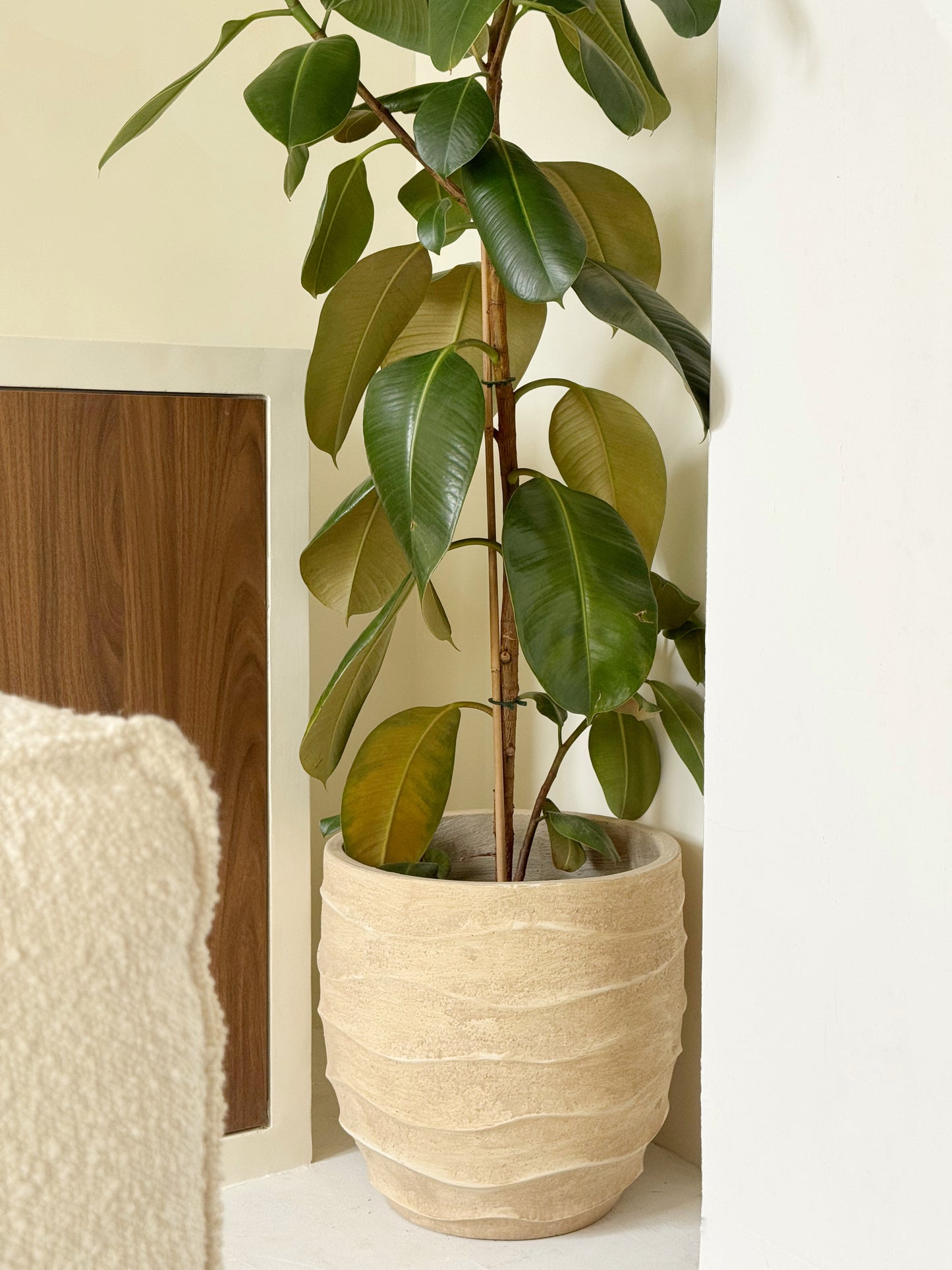 Cache-pot beige - WAVE
