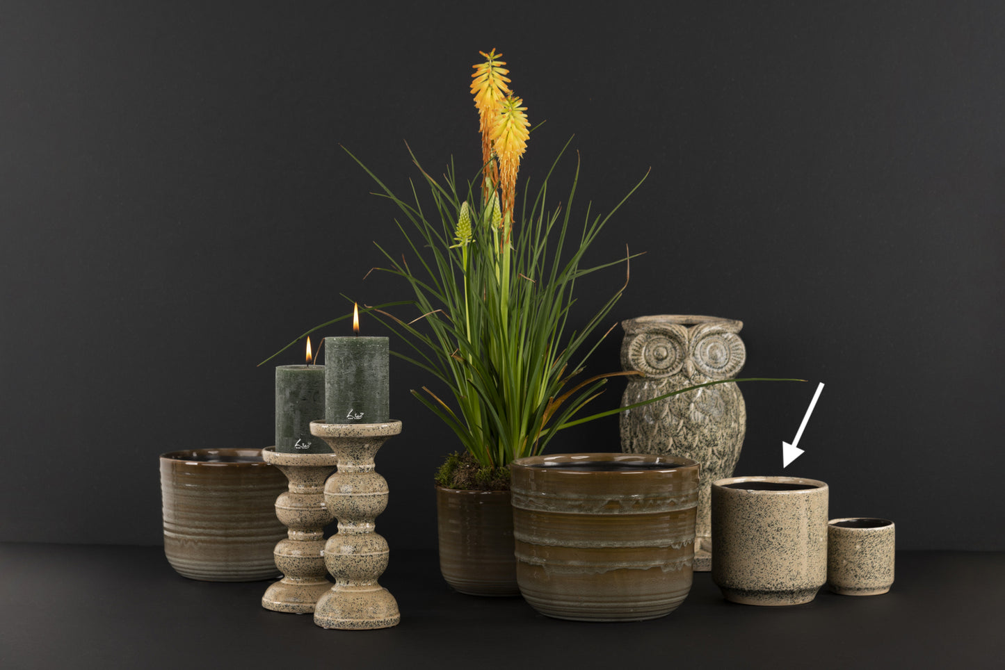 Cache-pot moucheté - JASPE