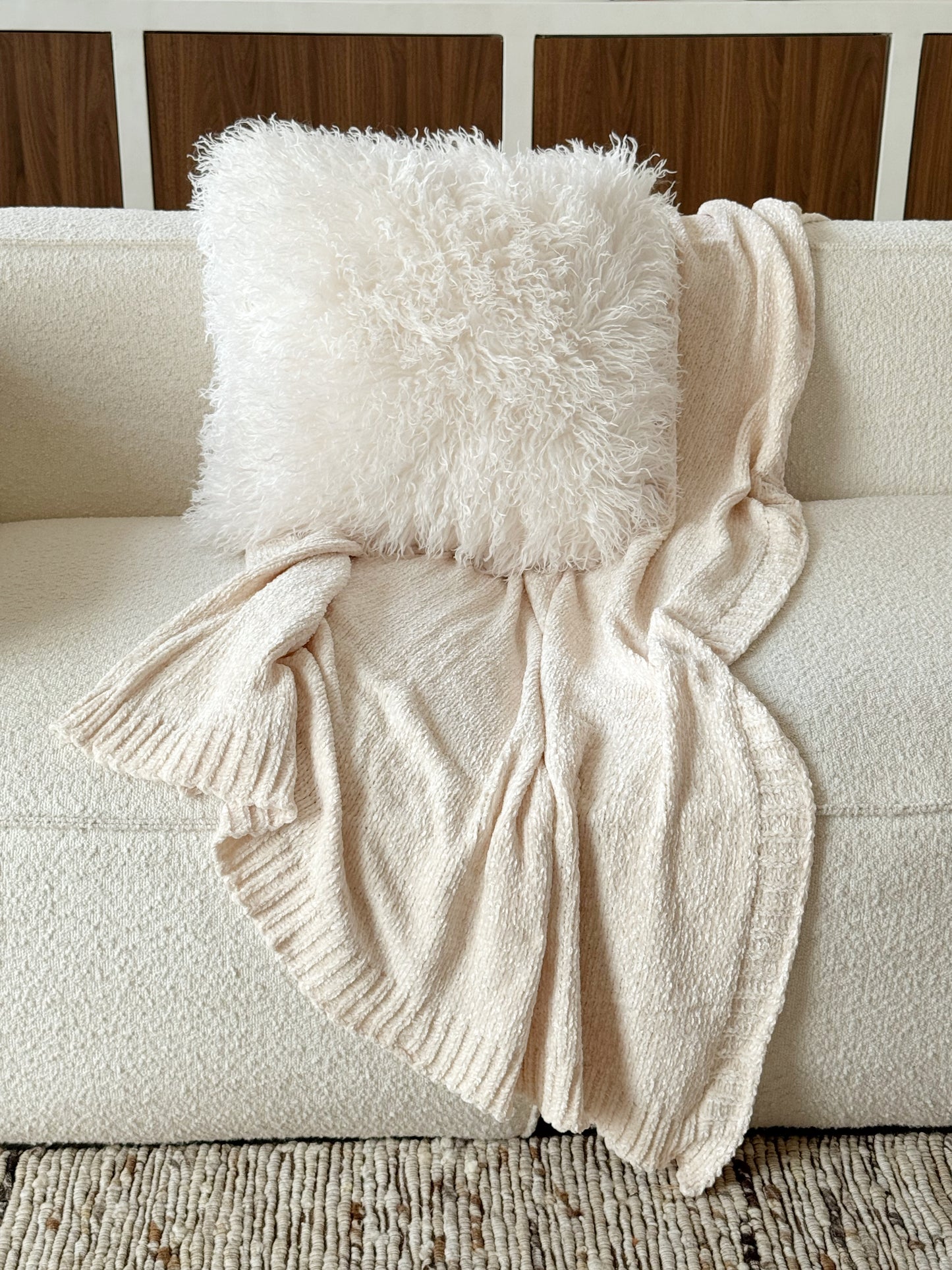Coussin blanc - MOUTI
