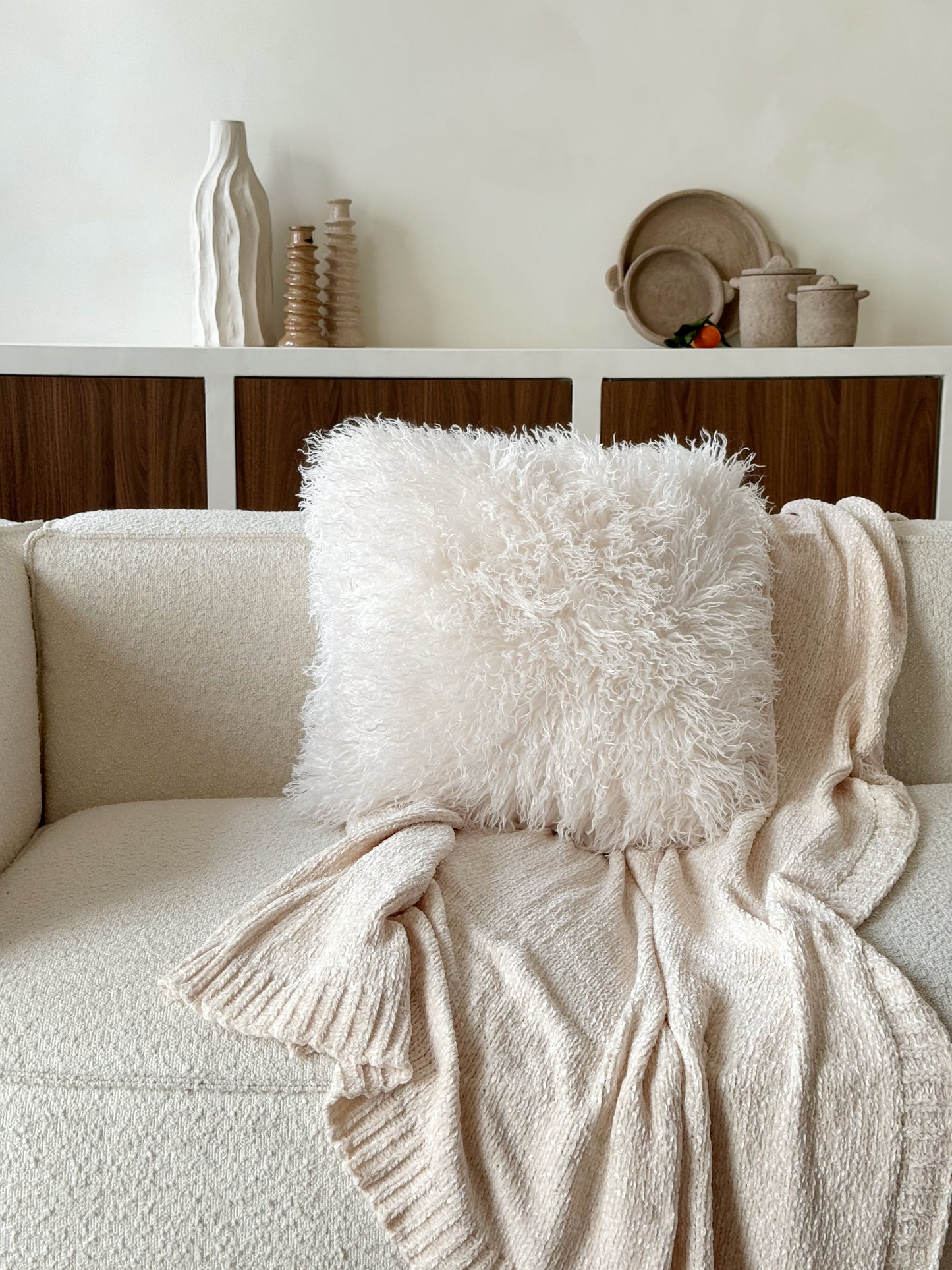 Coussin blanc - MOUTI