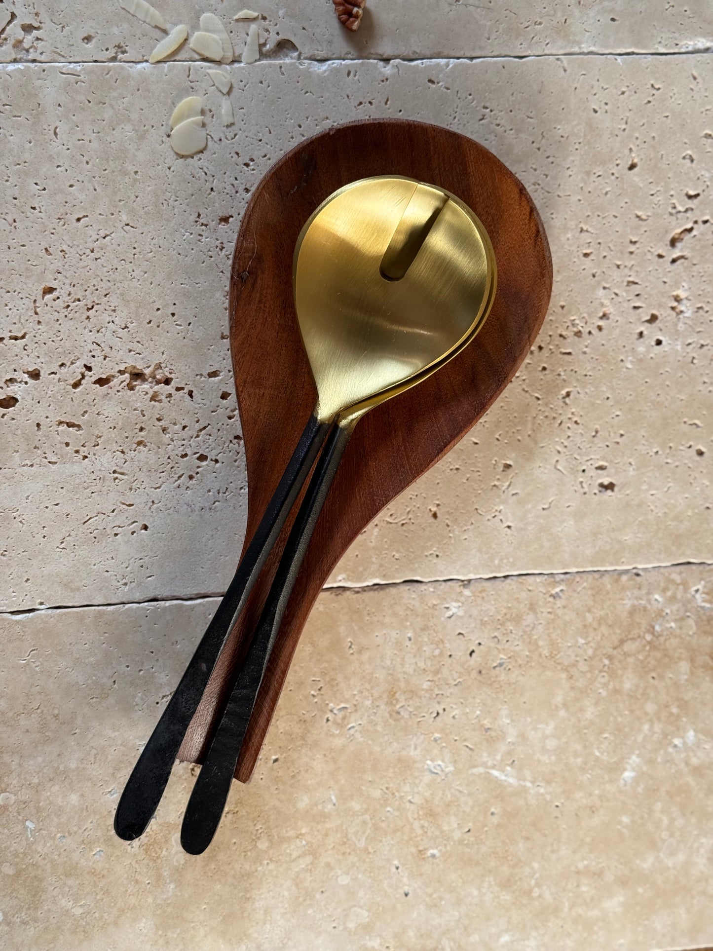 Couverts à salade ODIN laiton