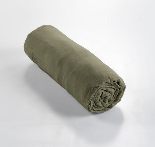 Drap housse kaki, GAZE DE COTON
