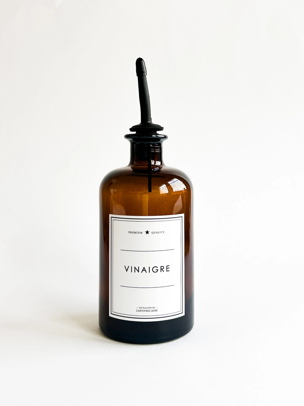 Flacon ambré, VINAIGRE