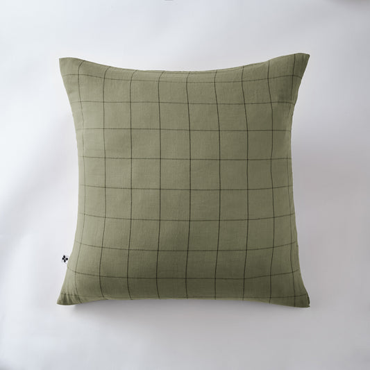 Taie d'oreiller kaki match, GAZE DE COTON